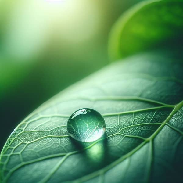 A Raindrop on a leaf